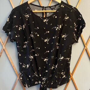 Buffalo David Bitton Tie Front Blouse